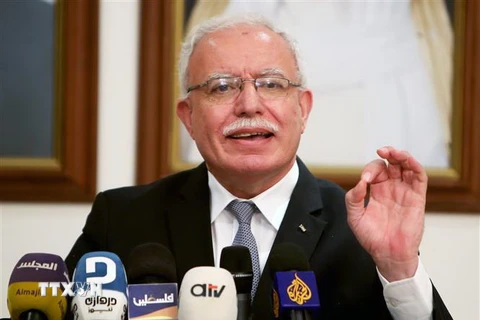 Ngoại trưởng Palestine Riyad al-Malki. (Nguồn: AFP/TTXVN) 
