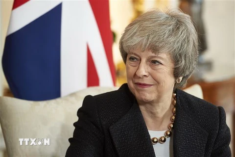 Thủ tướng Anh Theresa May phát biểu tại London, Anh. (Nguồn: AFP/TTXVN) 