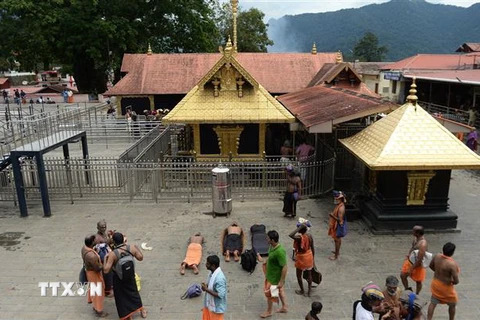 Đền thờ Sabarimala, bang Kerala, Ấn Độ. (Nguồn: AFP/TTXVN) 