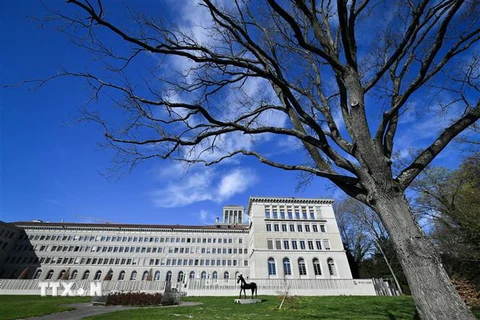 Trụ sở Tổ chức Thương mại thế giới (WTO) tại Geneva, Thụy Sĩ. (Nguồn: AFP/TTXVN) 