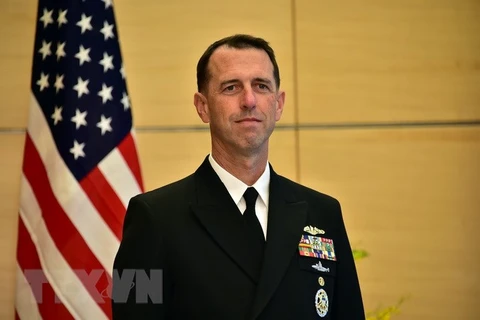 Tư lệnh Hải quân Mỹ John Richardson. (Nguồn: AFP/TTXVN) 