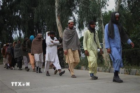 Các tay súng Taliban tại Jalalabad, tỉnh Nangarhar, Afghanistan, ngày 22/11/2018. (Nguồn: THX/TTXVN) 