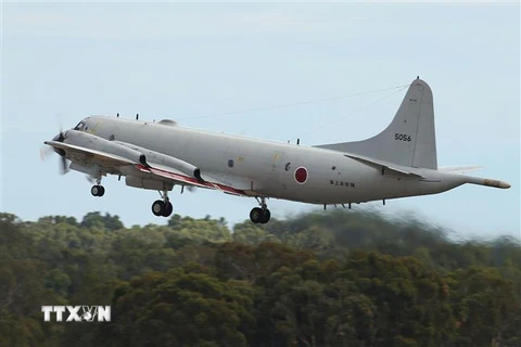 Máy bay P-3C của Lực lượng phòng vệ trên biển Nhật Bản. (Nguồn: AFP/TTXVN) 