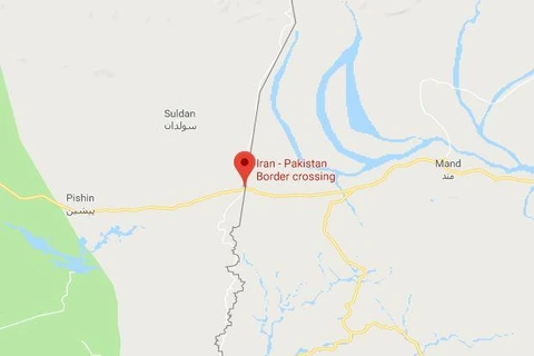 Đường biên giới Iran, Pakistan. (Nguồn: Google Maps) 