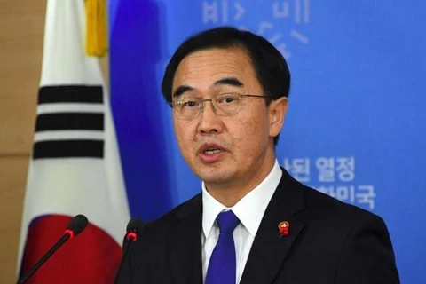 Bộ trưởng Bộ Thống nhất Hàn Quốc Cho Myoung-gyon. (Nguồn: AFP) 