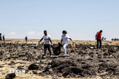 Hình ảnh hiện trường tai nạn máy bay thảm khốc của Ethiopian Airlines