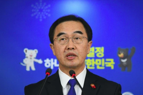 Bộ trưởng Thống nhất Hàn Quốc Cho Myoung gyon. (Nguồn: france24.com)