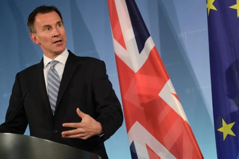 Ngoại trưởng Anh Jeremy Hunt. (Nguồn: Getty Images) 