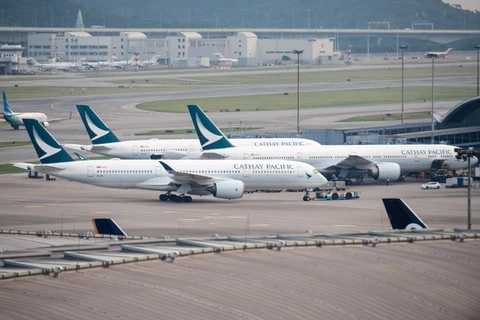 Máy bay của Cathay Pacific. (Nguồn: AFP/TTXVN) 