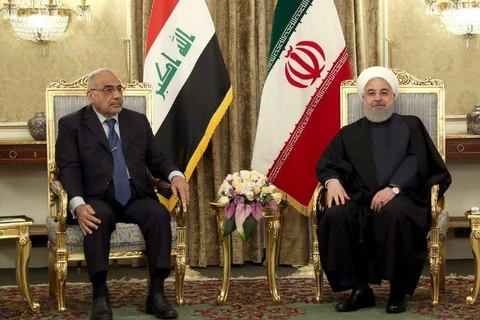 Tổng thống Iran Hassan Rouhani (phải) và Thủ tướng Iraq Adel Abdul Mahdi. (Nguồn: Reuters) 