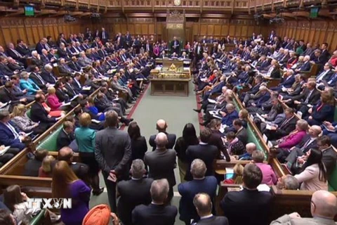 Toàn cảnh phiên họp của Hạ viện về vấn đề Brexit ở London ngày 3/4/2019. (Nguồn: AFP/TTXVN) 