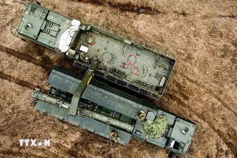Hệ thống Iskander-K có khả năng phóng tên lửa 9M729, loại vũ khí tối tân khiến Mỹ luôn cáo buộc Nga vi phạm Hiệp ước Các lực lượng hạt nhân tầm trung (INF). (Nguồn: Sputnik/TTXVN) 
