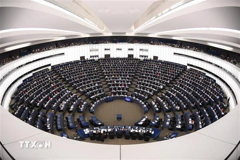 Toàn cảnh cuộc họp Nghị viện châu Âu ở Strasbourg, Pháp. (Nguồn: AFP/TTXVN) 
