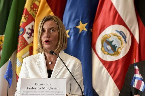 Đại diện cấp cao của Liên minh châu Âu (EU) phụ trách chính sách an ninh và đối ngoại Federica Mogherini. (Nguồn: AP) 