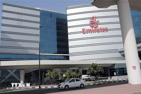Trụ sở hãng hàng không Emirates Airline tại Dubai, UAE. (Nguồn: AFP/TTXVN) 