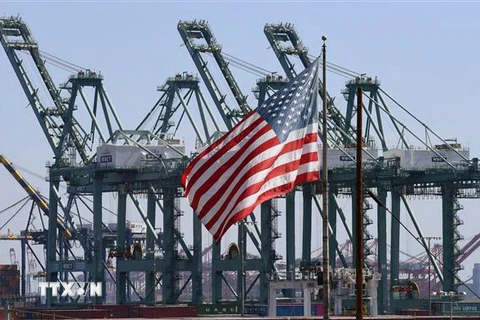 Cảng Long Beach ở Los Angeles, Mỹ. (Nguồn: AFP/TTXVN) 