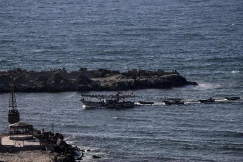 Thuyền đánh cá ở Gaza. (Nguồn: AFP) 