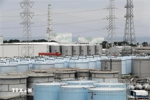 Quang cảnh nhà máy điện hạt nhân Fukushima Daiichi ở Okuma, tỉnh Fukushima, Nhật Bản, ngày 27/7/2018. (Nguồn: AFP/TTXVN) 