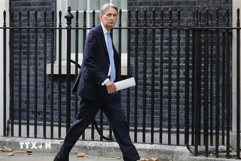 Bộ trưởng Tài chính Anh Philip Hammond tại thủ đô London. (Nguồn: AFP/TTXVN) 