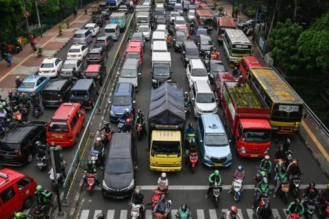 Cảnh tắc đường ở Jakarta. (Nguồn: AFP) 