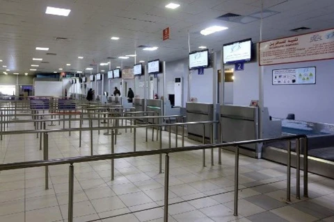 Sân bay Mitiga tạm dừng hoạt động. (Nguồn: AFP) 