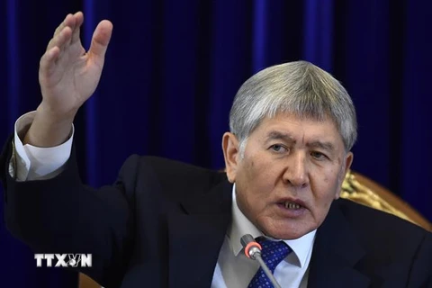 Cựu Tổng thống Almazbek Atambayev. (Nguồn: AFP/TTXVN) 