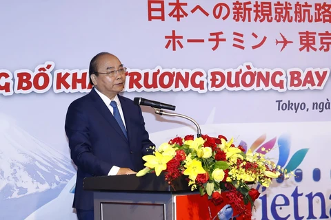 Thủ tướng Nguyễn Xuân Phúc phát biểu. (Ảnh: Thống Nhất/TTXVN) 