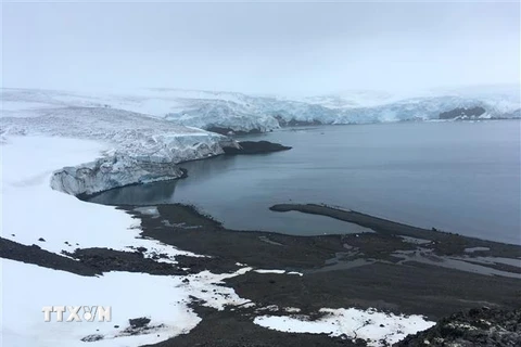 Trong ảnh (tư liệu): Sông băng Collins tại Nam Cực, ngày 2/2/2018. Ảnh: AFP/ TTXVN 
