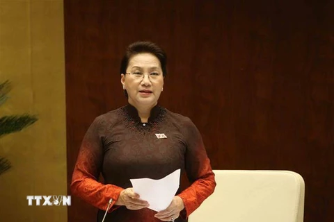 Chủ tịch Quốc hội Nguyễn Thị Kim Ngân. (Ảnh: Phương Hoa/TTXVN) 