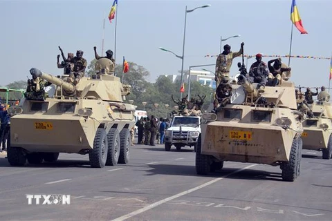 Binh sỹ Cộng hòa Chad sau khi tham gia chiến dịch chống Boko Haram tại N'djamena. (Nguồn: AFP/TTXVN) 