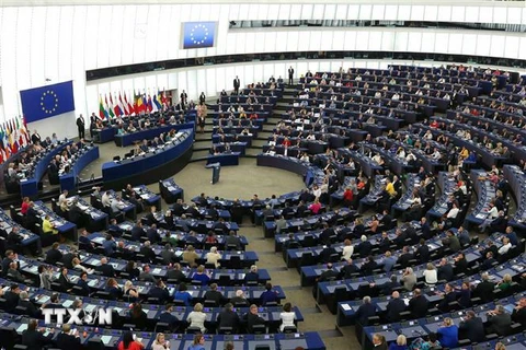 Phiên họp toàn thể đầu tiên của Nghị viện châu Âu ở Strasbourg, Pháp ngày 2/7/2019. (Nguồn: THX/TTXVN) 