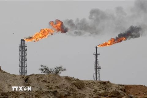 Một cơ sở khai thác dầu của Iran ở đảo Khark. (Nguồn: AFP/TTXVN) 