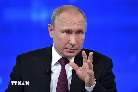 Tổng thống Nga Vladimir Putin. (Nguồn: AFP/TTXVN) 