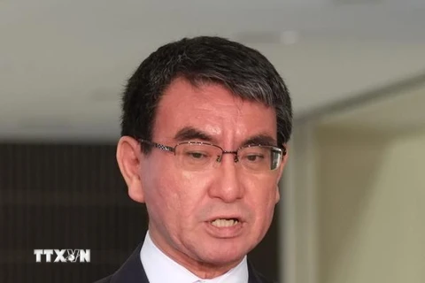 Ngoại trưởng Nhật Bản Taro Kono. (Nguồn: AFP/TTXVN) 