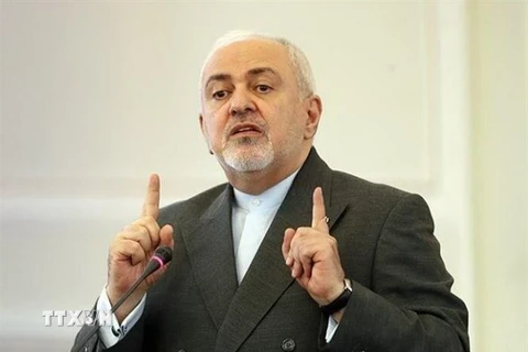 Ngoại trưởng Iran Mohammad Javad Zarif phát biểu tại Tehran. (Nguồn: IRNA/TTXVN) 