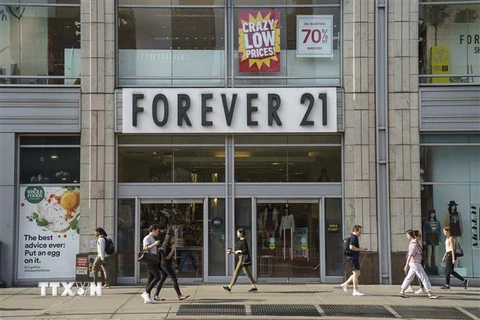Một cửa hàng của hãng thời trang Forever 21 tại Manhattan, New York, Mỹ, ngày 12/9/2019. (Nguồn: AFP/TTXVN) 