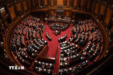 Một cuộc họp của Thượng viện Italy ở Rome. (Nguồn: THX/TTXVN) 