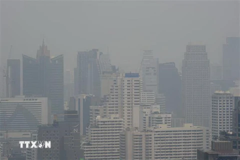 Không khí ô nhiễm bao phủ thủ đô Bangkok, Thái Lan ngày 30/9/2019. (Nguồn: AFP/TTXVN) 