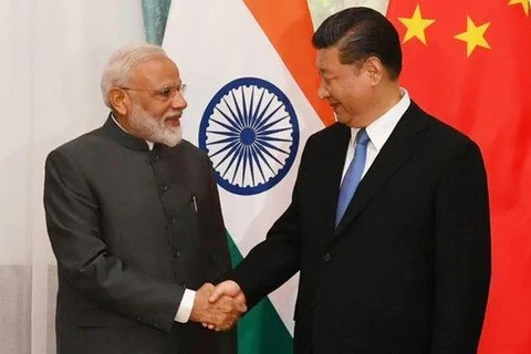 Chủ tịch Trung Quốc Tập Cận Bình và Thủ tướng Ấn Độ Narendra Modi trong một cuộc gặp không chính thức hồi năm ngoái tại Vũ Hán, Trung Quốc. (Nguồn: ndtv.com) 