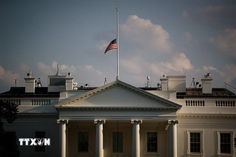 Quang cảnh bên ngoài Nhà Trắng ở Washington DC., Mỹ ngày 5/8/2019. (Nguồn: THX/TTXVN) 