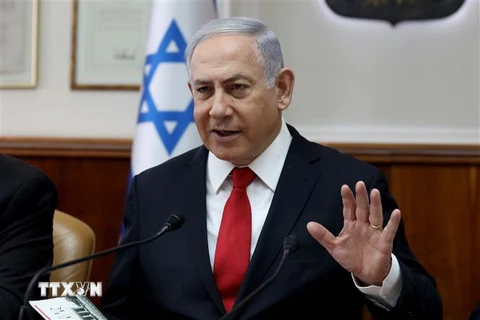 Thủ tướng Israel Benjamin Netanyahu. (Nguồn: AFP/TTXVN) 