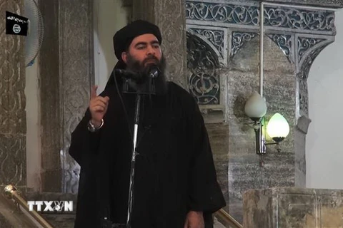 Thủ lĩnh tổ chức khủng bố Nhà nước Hồi giáo (IS) tự xưng Abu Bakr al-Baghdadi. (Nguồn: AFP/TTXVN) 
