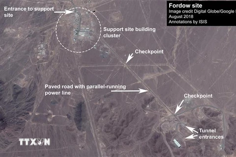 Cơ sở hạt nhân ngầm Fordow của Iran. (Nguồn: Aljazeera/TTXVN) 