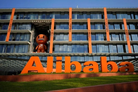Logo của Alibaba tại Hàng Châu, tỉnh Chiết Giang, Trung Quốc. (Nguồn: Reuters)