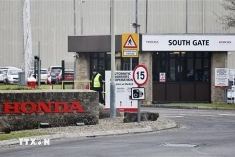 Nhà máy sản xuất ôtô của Honda ở Swindon, Anh ngày 20/2/2019. (Nguồn: Kyodo/TTXVN) 