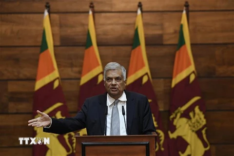 Thủ tướng Sri Lanka Ranil Wickremesinghe sẽ từ chức trong ngày 21/11. (Nguồn: AFP/TTXVN) 