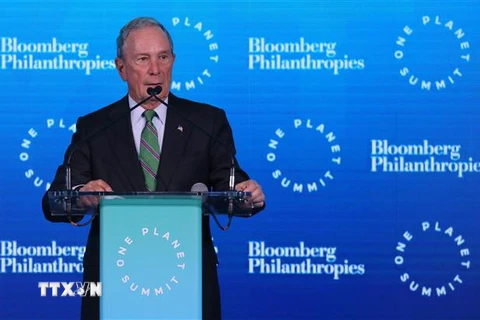 Cựu Thị trưởng New York, tỷ phú Michael Bloomberg. (Nguồn: AFP/TTXVN) 