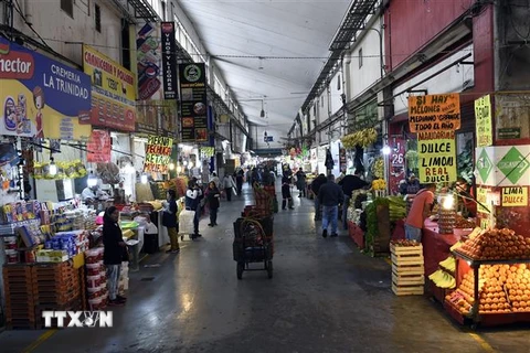 Người dân mua bán hàng hóa tại chợ ở Mexico City, Mexico, ngày 14/1/2019. (Nguồn: AFP/TTXVN) 