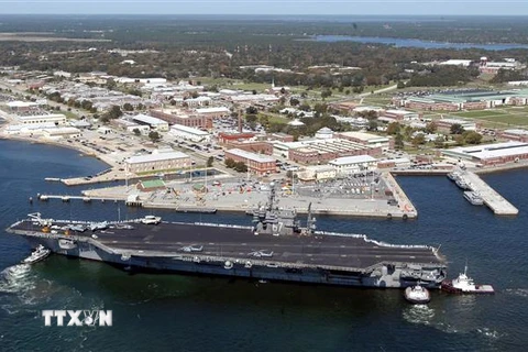 Căn cứ hải quân Pensacola ở bang Florida, Mỹ. (Nguồn: AFP/TTXVN) 