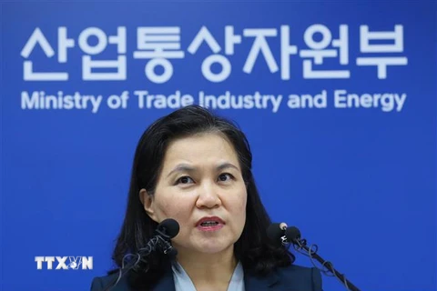 Bộ trưởng Thương mại Hàn Quốc Yoo Myung-hee. (Nguồn: YONHAP/TTXVN) 